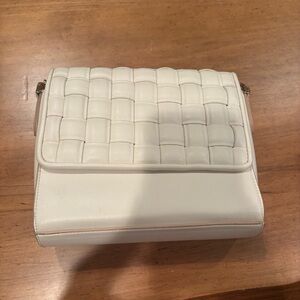 Target White Woven Crossbody Bag